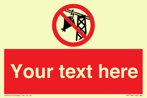 Custom prohibition do not fly kites near overhead electrical power lines